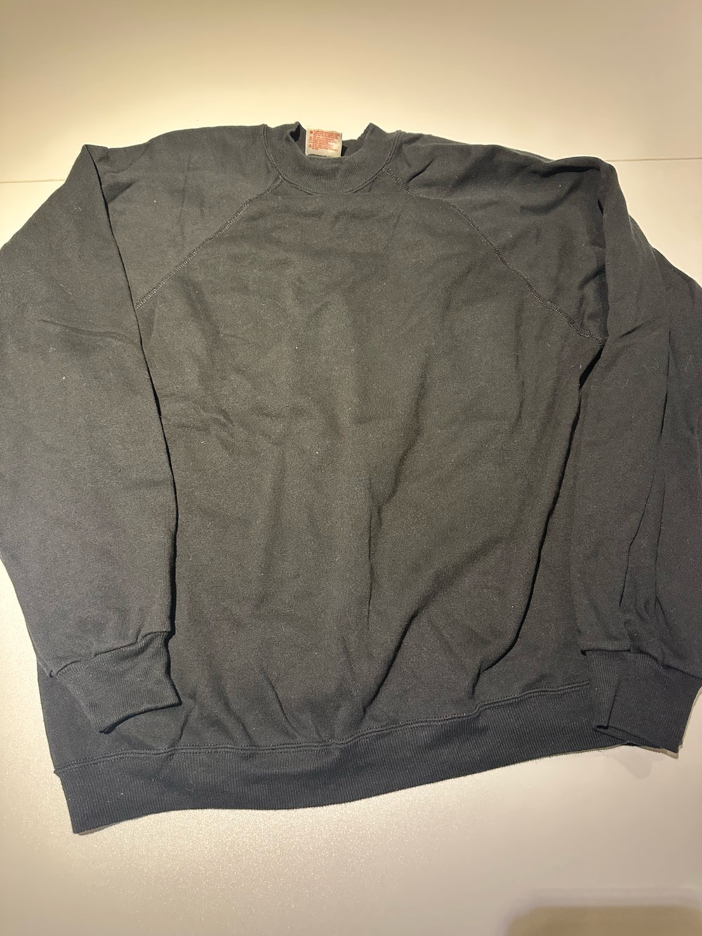 Hanes Black Crewneck Sweatshirt - Classic Pullover